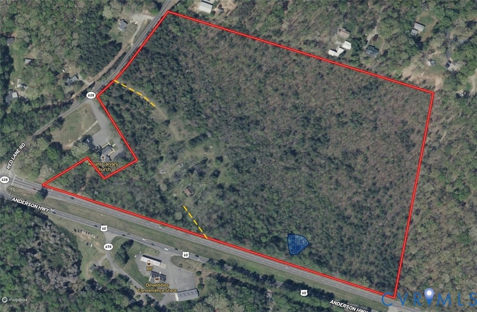 Map / location featuring property parcel outlined