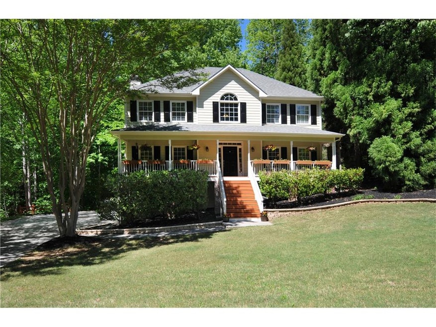 Rocking Chair front Porch, beautiful landscaping a