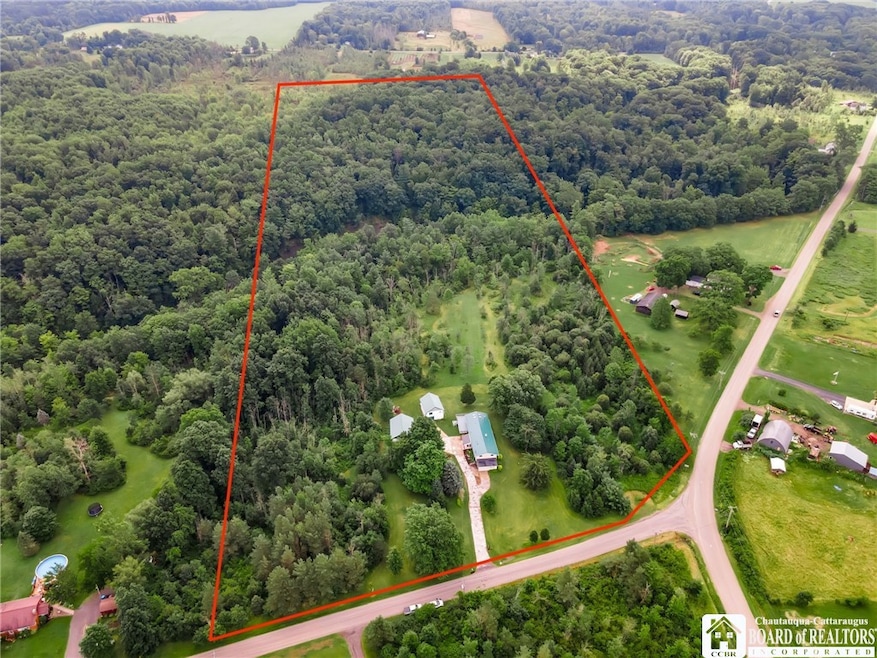 aerial view of property