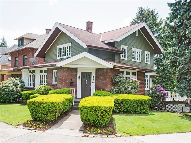 Arts and Crafts styled home perfectly situated on 