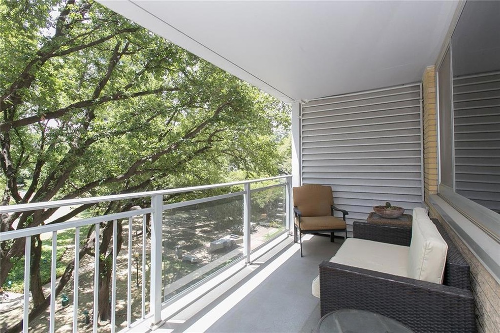 Tranquil treetop views from south facing balcony.