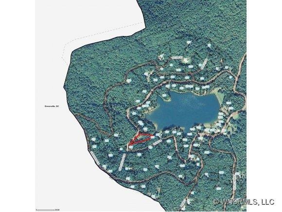 Lot outlined in red