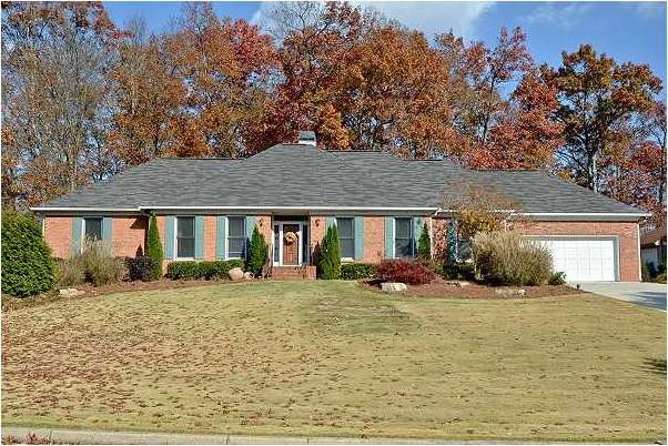 Exterior Front. Beautiful Brick Ranch Home With  F