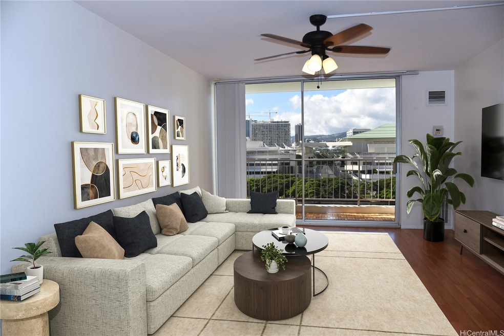 Living room virtually staged. Enhanced