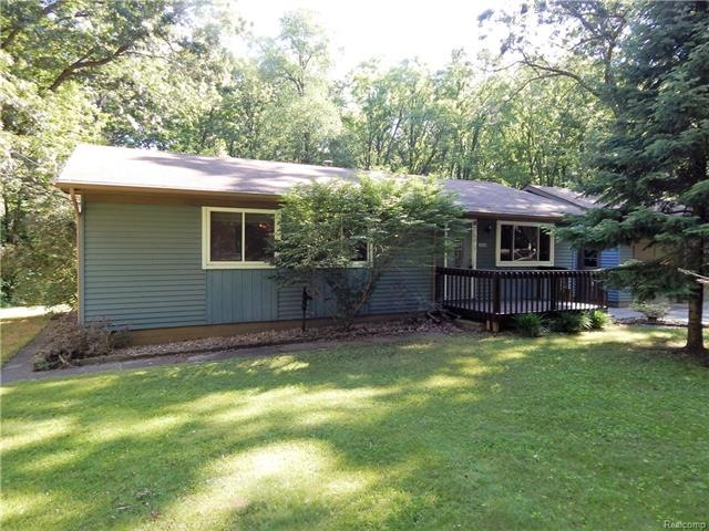 Front of home, with deck