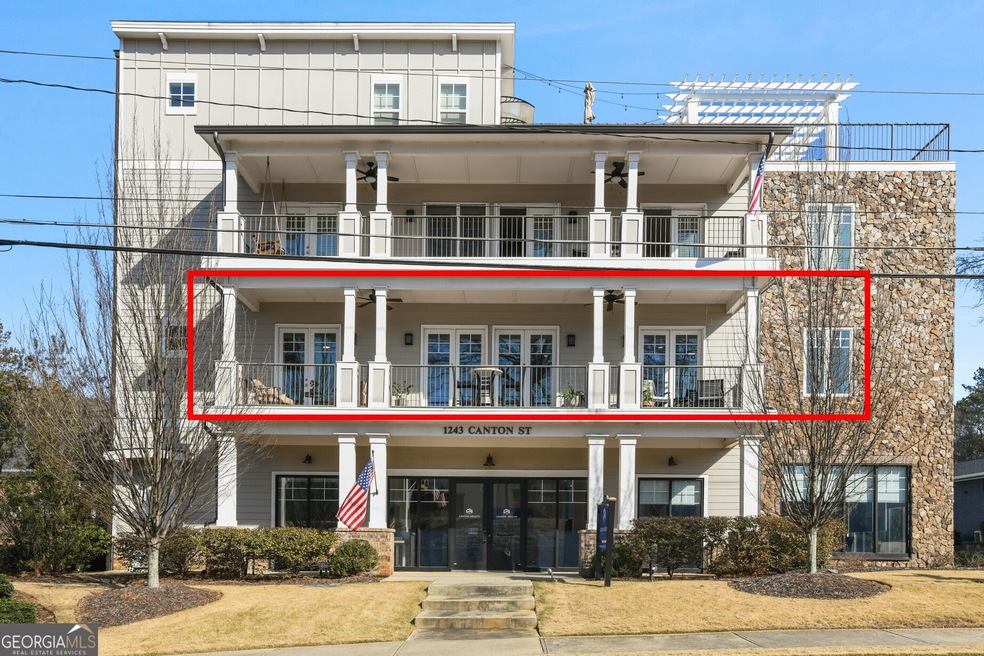 Front of building facing Canton Street. Unit 201 h