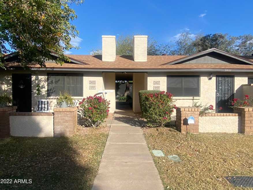 Front of duplex