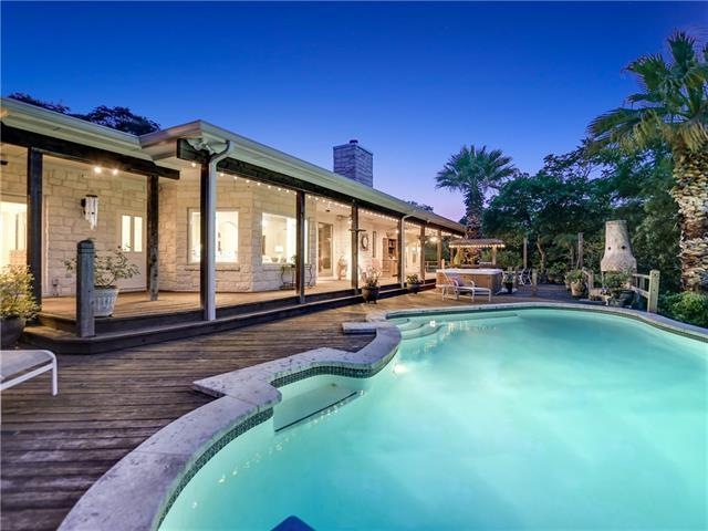 Enjoy the ambiance of the zero-edge pool at twilight.