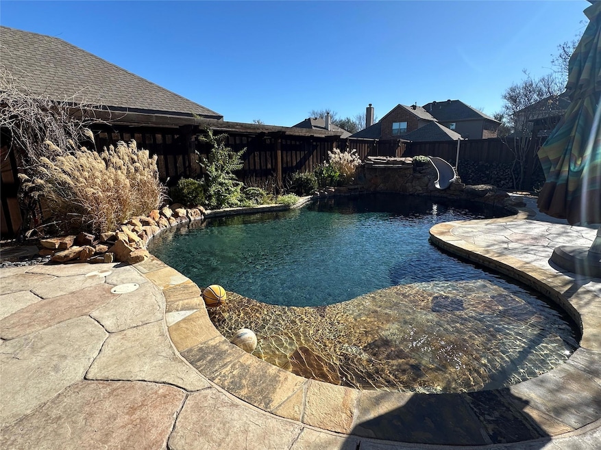 Heated, salt water pool