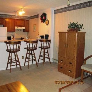 Barstools and TV