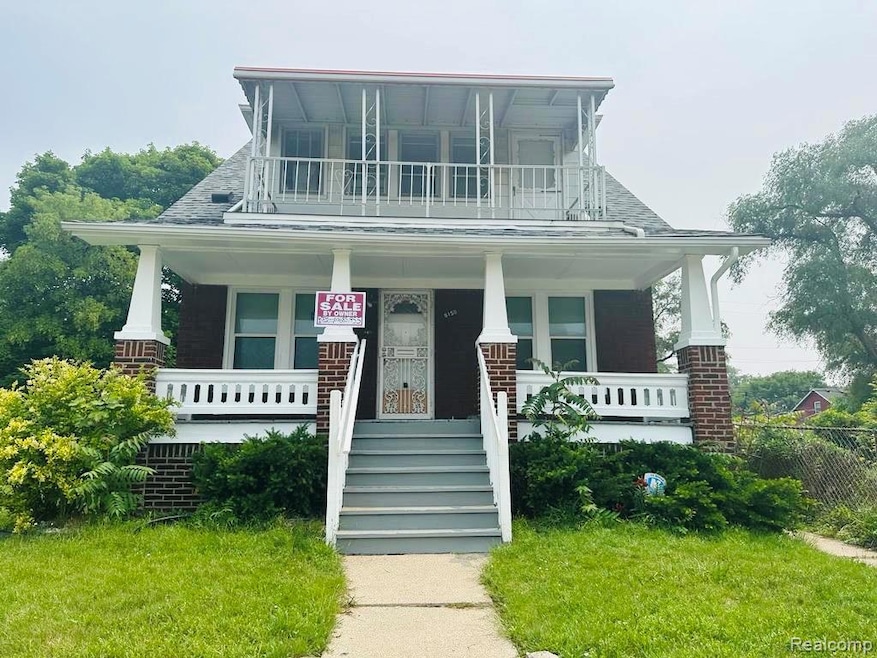 View of front facade featuring a porch