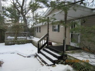Side of mhome and deck