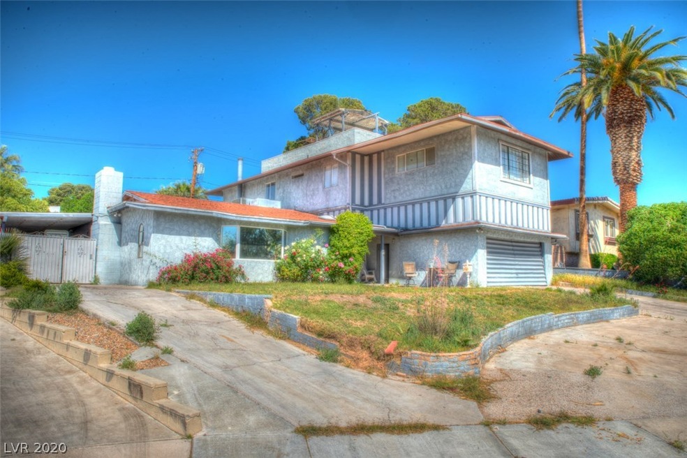 Front of home-could have a circular driveway with