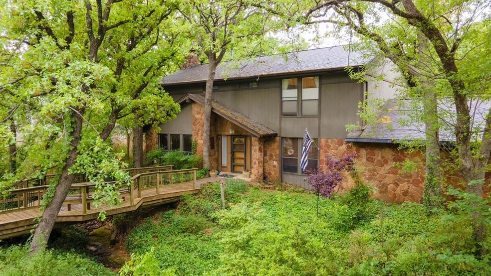Front of House showing the bridge