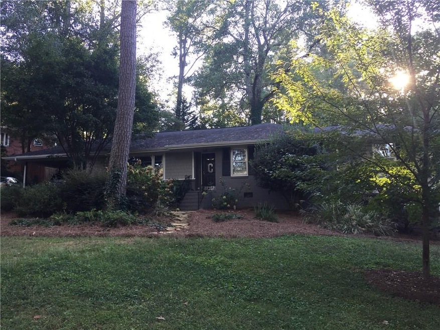 Beautifully wooded, quiet neighborhood street just