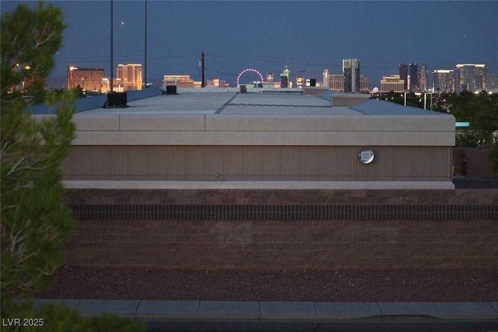 View of the city lights from the patio