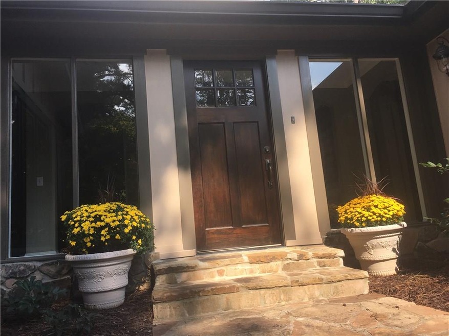 Welcome home!  Serene and elegant stone entrance t
