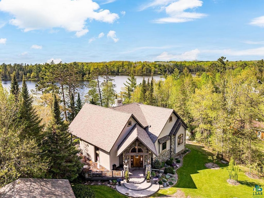 Bird's eye view featuring a water view of Little H