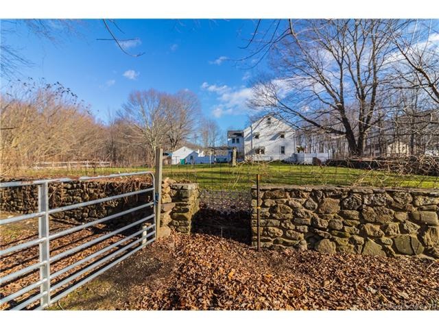 VIEW FROM BARN AREA OF HOME, INCREDIBLE STONE WALL