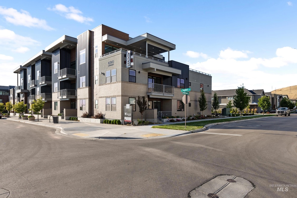 View of property with a residential view