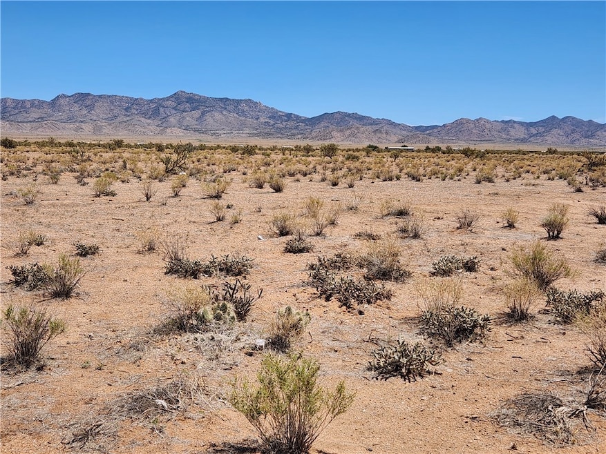View of mountain backdrop featuring a desert lands