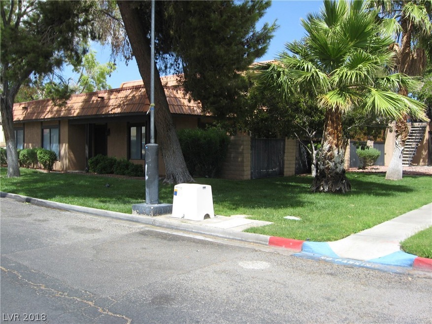 View of complex from the street