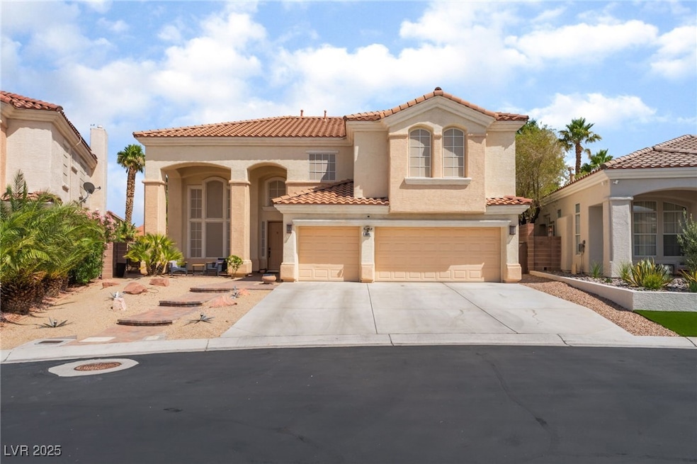Mediterranean / spanish house with stucco siding,