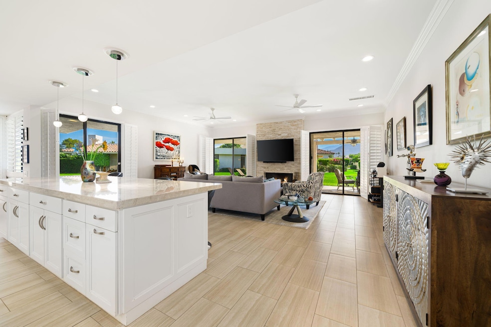 Kitchen and Living Room View
