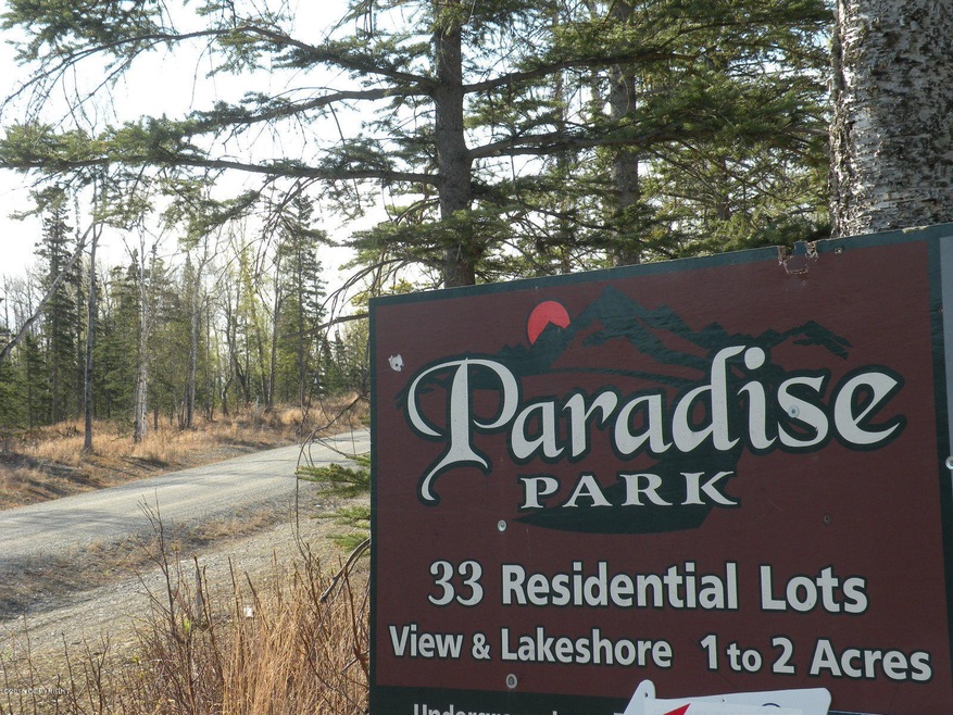Sudivision Sign @ Paradise Ln & Paradise