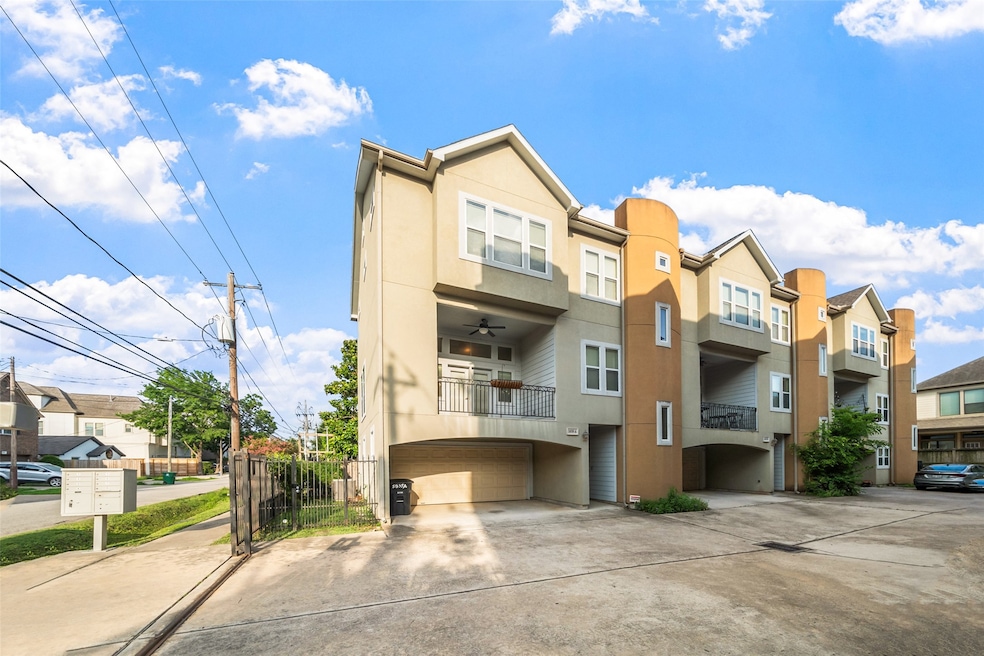 Corner unit with extra windows and yard.