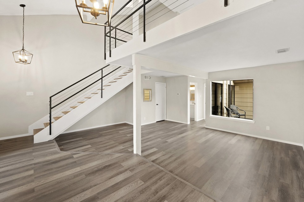 Luxury vinyl plank flooring. Durable and easy to c