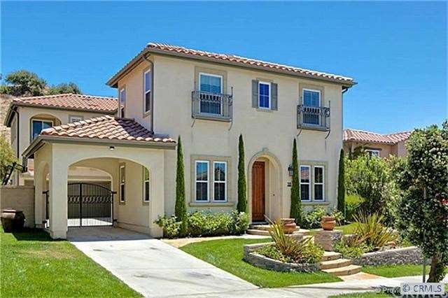 Front exterior has great curb appeal.  The gated p