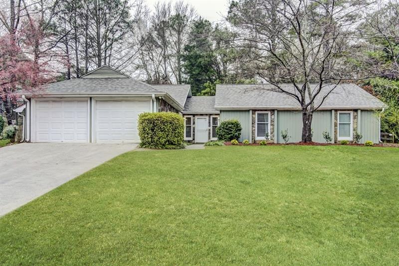 Completely renovated, one level living, situated o