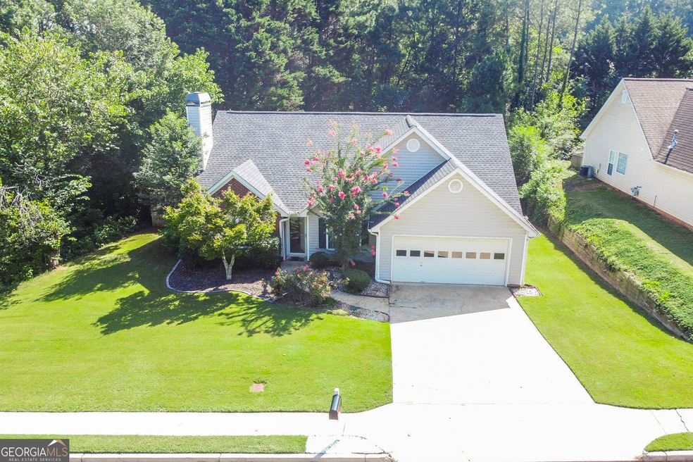 Aerial front view of home