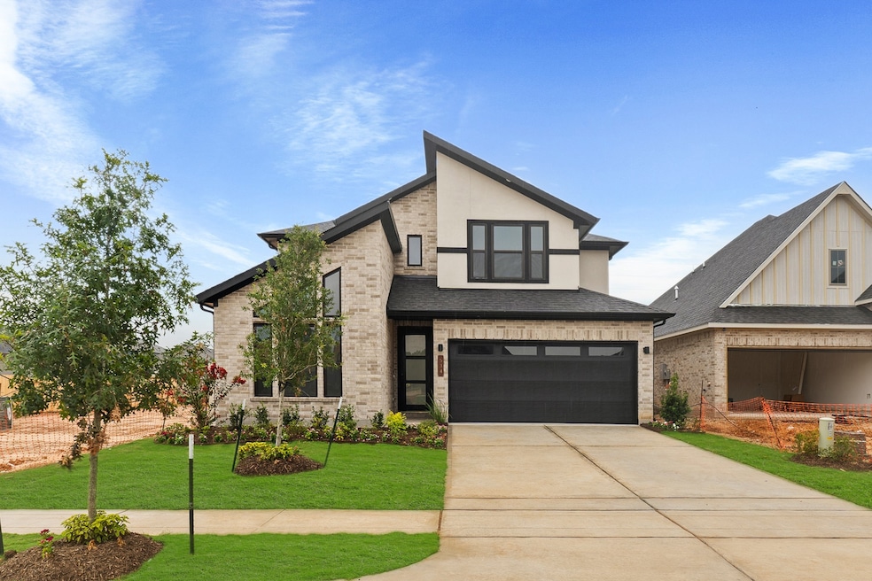 Brick and Stucco on this elegant contemporary home