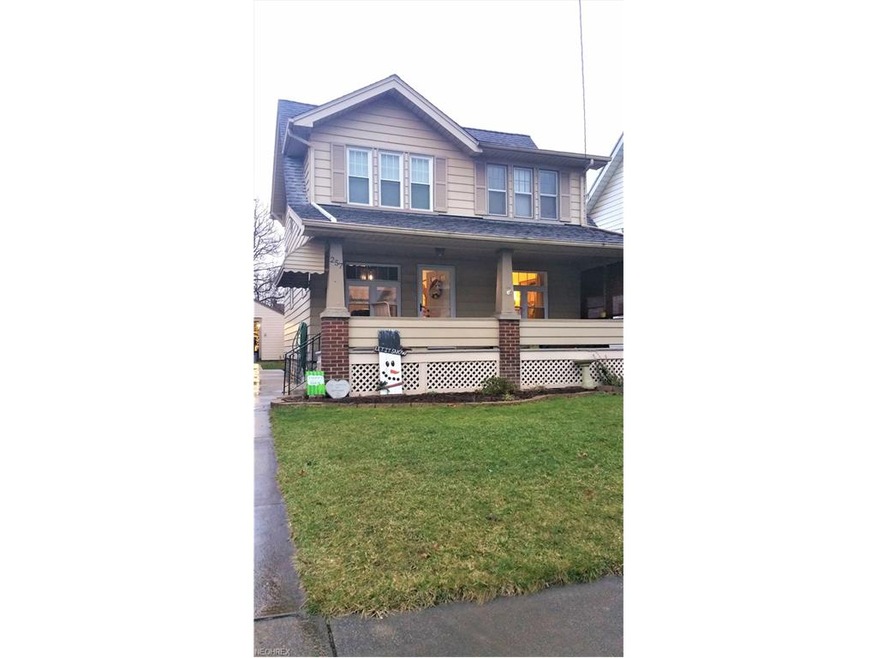 Front view with large front covered porch