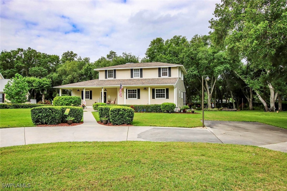 Front of Home and Circular Driveway