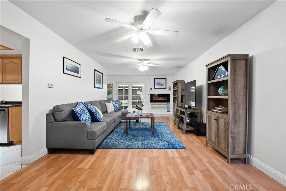 This spacious living room greats you as you enter the home.