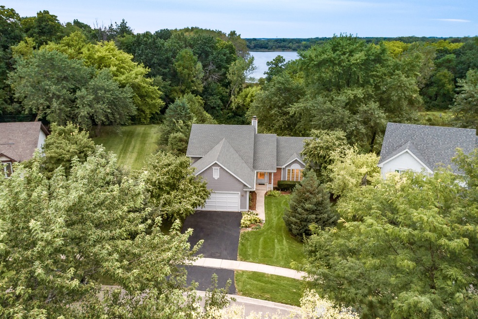View the pond and forest preserve from the yard!  