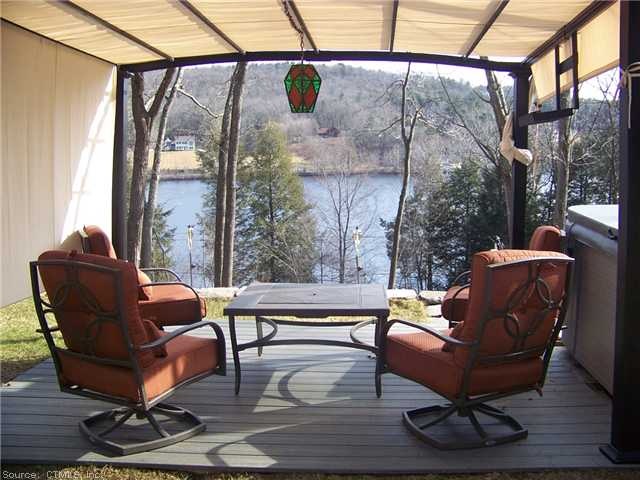 Exterior Back. What a view! Sit back and relax thi