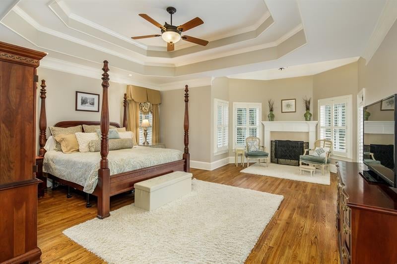 Main Level Owner's Retreat with fireside Sitting Room.