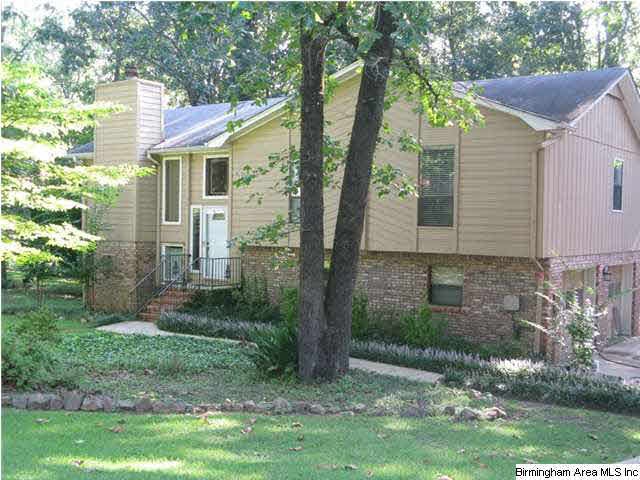 Front View of this split foyer home.
