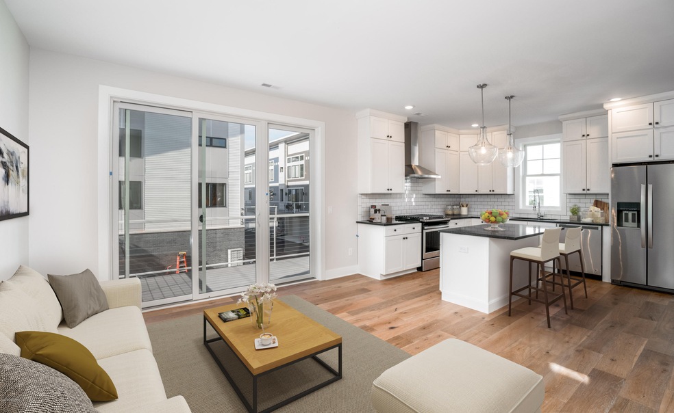Living and kitchen