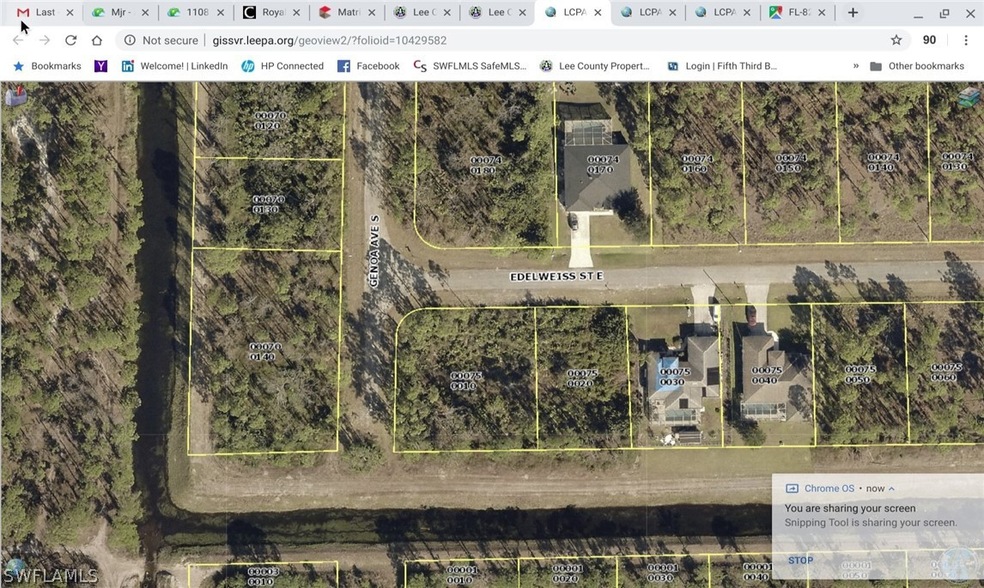 Overall view - lot is just left of home on South s