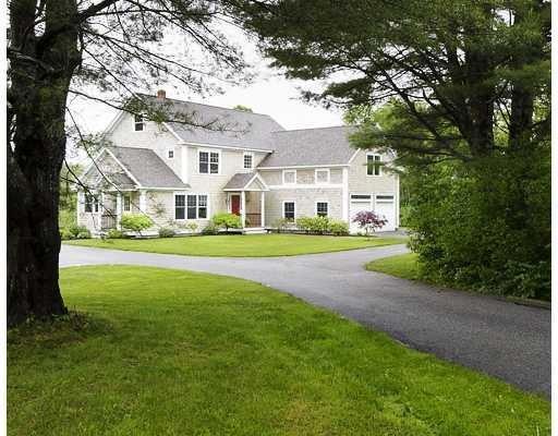 Exterior Front. Set back from the...