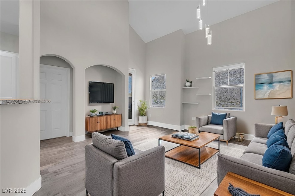 Virtually staged living room