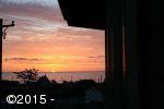 Sunset over ocean