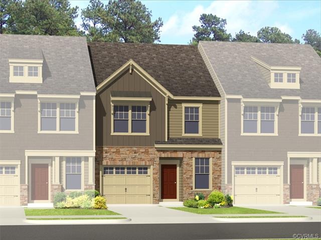 Rendering of home being built on this home site.