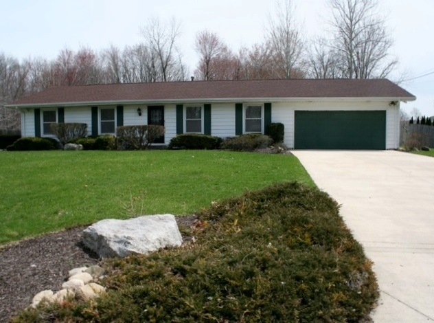 Newer concrete driveway