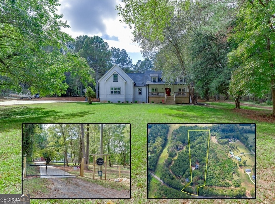 Front of Home, Private Gate Entry, and Ariel Photo